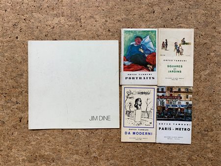 JIM DINE E ORFEO TAMBURI - Lotto unico di 5 cataloghi