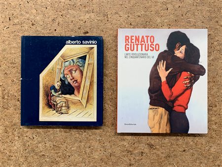 RENATO GUTTUSO E ALBERTO SAVINIO - Lotto unico di 2 cataloghi