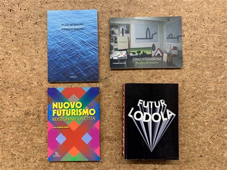 ARTE CONTEMPORANEA (LODOLA, STEFANONI, NUOVO FUTURISMO E MONDINO/BONOMI) - Lotto unico di 4 cataloghi