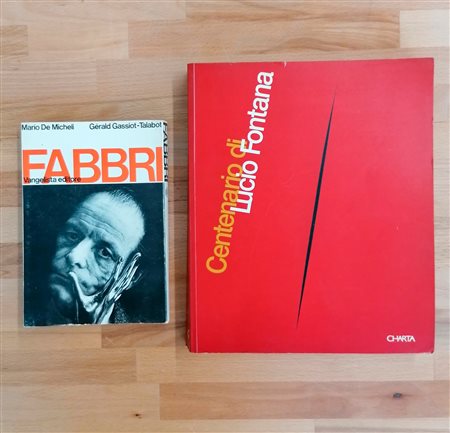 AGENORE FABBRI E LUCIO FONTANA - Lotto unico di 2 cataloghi