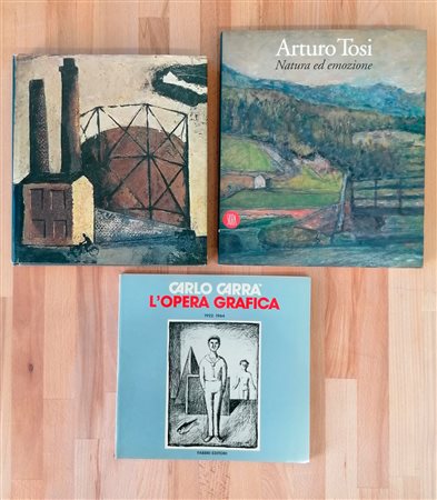 AUTORI VARI (SIRONI, CARRA', TOSI) - Lotto unico di 3 cataloghi