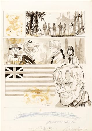 Hugo Pratt (Rimini 1927-Losanna 1995)  - Ticonderoga, 1958