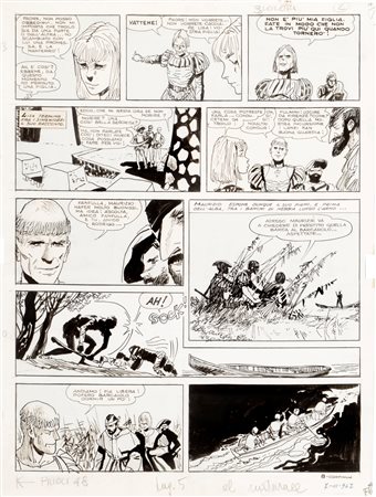 Hugo Pratt (Rimini 1927-Losanna 1995)  - Le avventure di Fanfulla, 1967