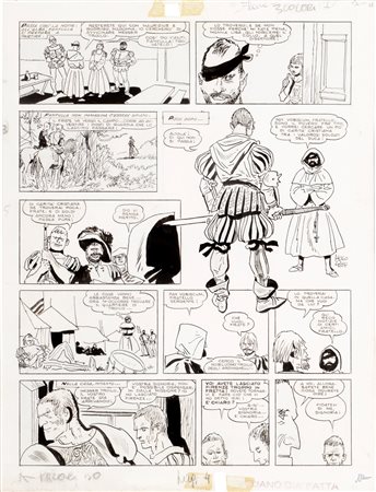 Hugo Pratt (Rimini 1927-Losanna 1995)  - Le avventure di Fanfulla, 1967