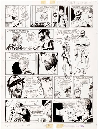 Hugo Pratt (Rimini 1927-Losanna 1995)  - Le avventure di Fanfulla, 1967