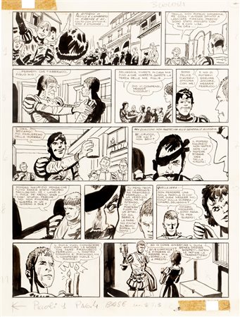 Hugo Pratt (Rimini 1927-Losanna 1995)  - Le avventure di Fanfulla, 1967