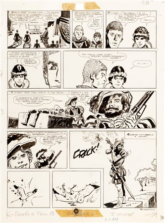 Hugo Pratt (Rimini 1927-Losanna 1995)  - Le avventure di Fanfulla, 1967