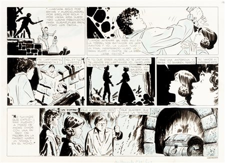 Hugo Pratt (Rimini 1927-Losanna 1995)  - Il Sergente Kirk - Il castello di Titlàn, 1958