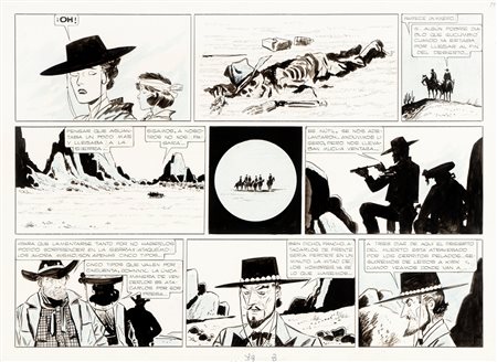 Hugo Pratt (Rimini 1927-Losanna 1995)  - Il Sergente Kirk - Il castello di Titlàn, 1959