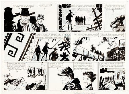 Hugo Pratt (Rimini 1927-Losanna 1995)  - Il Sergente Kirk - Il castello di Titlàn, 1959