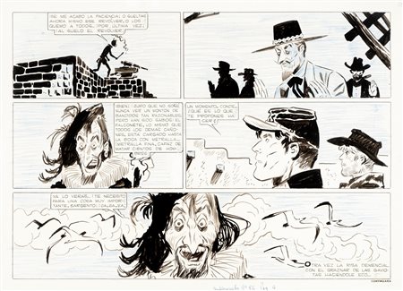 Hugo Pratt (Rimini 1927-Losanna 1995)  - Il Sergente Kirk - Il castello di Titlàn, 1959