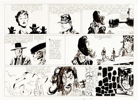 Hugo Pratt (Rimini 1927-Losanna 1995)  - Il Sergente Kirk - Il castello di Titlàn, 1959