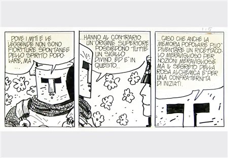 Hugo Pratt (Rimini 1927-Losanna 1995)  - Corto Maltese - Le Elvetiche: Rosa Alchemica, 1987