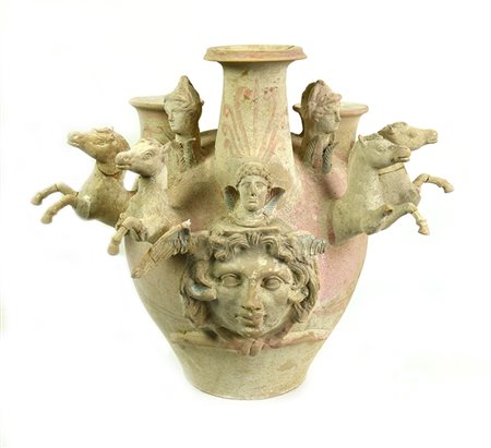 GRANDE ASKOS CANOSINO DATAZIONE: IV sec. a. C. MATERIA E TECNICA: argilla...