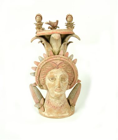 THYMIATHERION CONFIGURATO CANOSINO DATAZIONE: IV-III sec. a. C. MATERIA E...