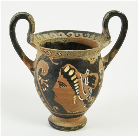 KANTHAROS APULO A FIGURE ROSSE DATAZIONE: fine IV sec. a. C. MATERIA E...