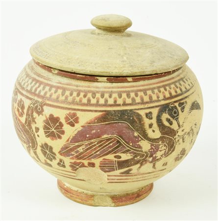 PISSIDE ETRUSCO CORINZIA DATAZIONE: VI sec. a. C. MATERIA E TECNICA: argilla...