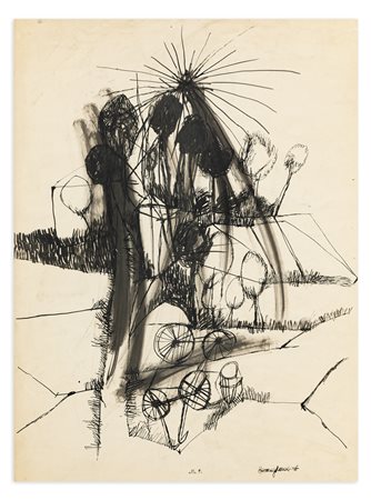 BEPI ROMAGNONI (1930-1964) - Senza Titolo, 1956