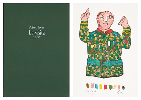 ENRICO BAJ (1924-2003) - La visita, 1992/1994