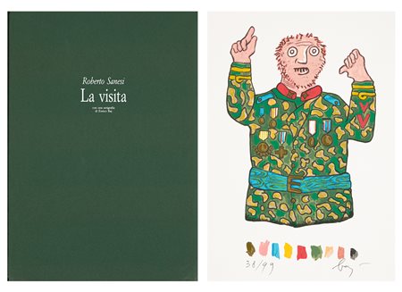 ENRICO BAJ (1924-2003) - La visita, 1992/1994