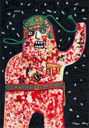 ENRICO BAJ (1924-2003) - L'assaltatore