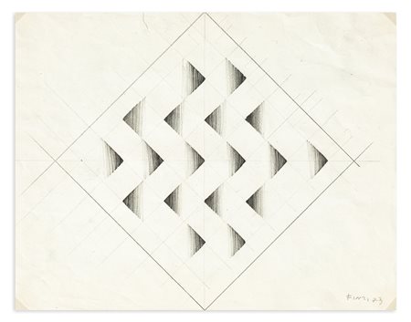 ENNIO FINZI (1931) - Senza Titolo, 1973