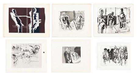 NINO CROCIANI (1930-2018) - Lotto composto da 6 opere grafiche