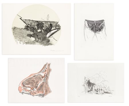 ATTILIO FORGIOLI (1933) - Lotto unico di 4 opere grafiche