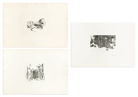 FRANCO PEDRINA (1934-2017) - Lotto unico di 3 acqueforti