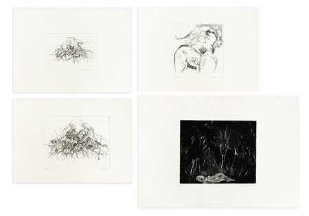 FRANCO PEDRINA (1934-2017) - Lotto unico di 4 acqueforti