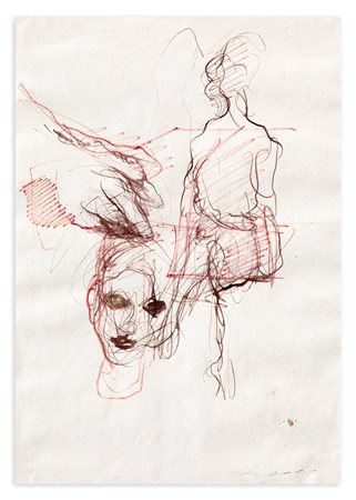 ERNESTO TRECCANI (1920-2009) - Senza Titolo (Figure)