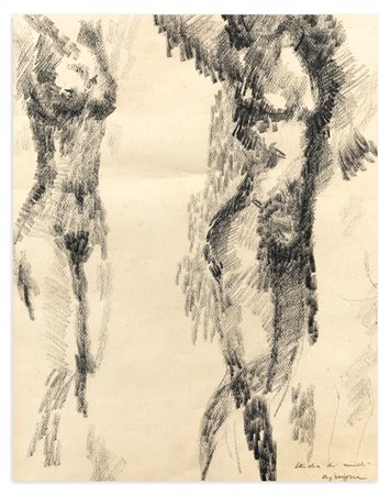 GIUSEPPE AJMONE (1923-2005) - Studio di nudi

