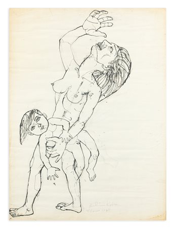 IBRAHIM KODRA (1918-2006) - Senza Titolo, 1945