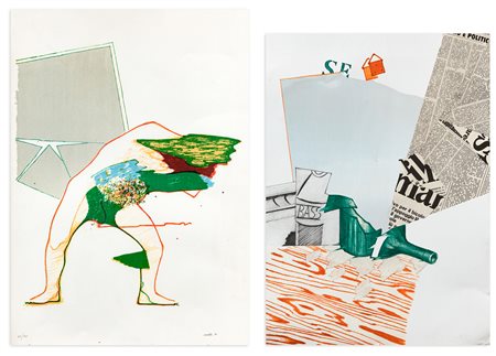 MINO CERETTI (1930) - Lotto unico composto da 2 opere grafiche
