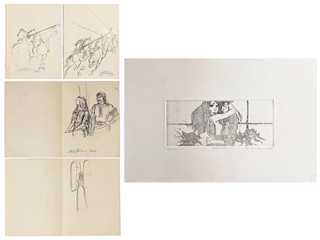 AUTORI VARI Milano (Mi) 1976 Anonimo, Villani Lotto unico di due opere...