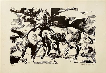 VASCONI FRANCO Spigno Monferrato (AL) 1920 Senza titolo 1971 Litografia su...