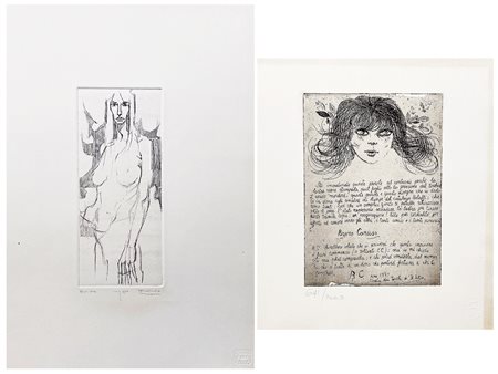 AUTORI VARI Milano (Mi) 1976 Caruso, Villani Lotto unico di due opere...