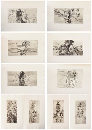 VILLANI ENRICO Vercelli (VC) 1928 Lo spavent'amore 1972 Cartella con dieci...