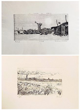 AUTORI VARI Milano (Mi) 1976 Anonimo, Villani Lotto unico di due opere...