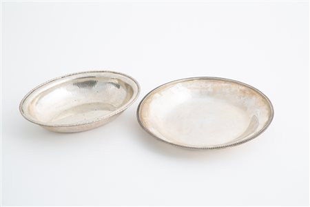 800 silver plate and bowl, gr. 480 ca. 20th c.
