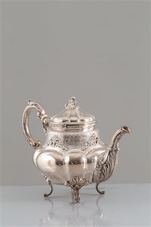 800 silver teapot, gr. 1340 ca. 20th century