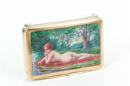 800 silver box, gr. 80 ca. Early 20th century