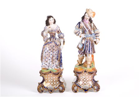 Two porcelain sculptures. 19th century
