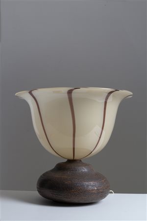 Table lamp in glass. 20th century