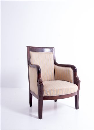 Wooden armchair. Early 19th century