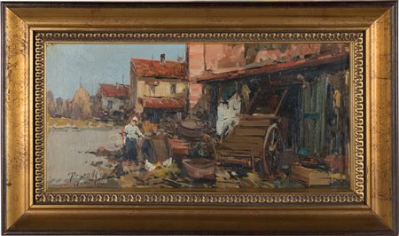 CIRO CANZANELLA. Oil on plywood in a frame