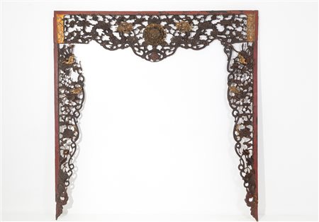 Wooden decoration. China. 18th century