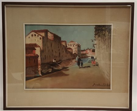 G.A. MANTOVANI. Oil painting on canvas. 1966