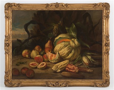 Oil painting on canvas 'STILL LIFE'. E. APPERT