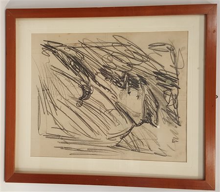 GUIDO TALLONE. Pencil drawing on paper. 1929